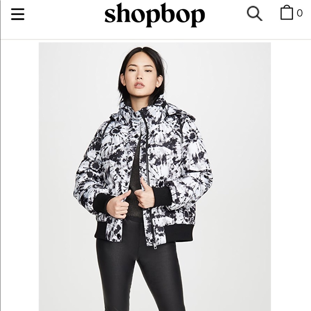 Jocelyn Tie Dye Puffer Jacket Coat XS